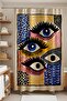 Bathroom Curtain, Eyelashes Eyes Patterned Shower Curtain, Bathtub Curtain 175X200Cm - 3