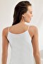 Şahinler, 6 Pack Women's Ribbed Rope Strap Tank Top 100% Cotton - 2