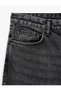 Cotton Loose Fit Buttoned Jean Trousers - Loose Straight Fit Jean - 7