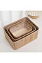 Set of 3 Bamboo Woven Storage Baskets - Cosmetics - Toys - Snacks - 2