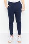 Men Sportswear Fit Drawstring Training Sweatpants, Navy Blue