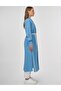 Ribbed Stitched Lyocell Tunic Ice Blue - 4