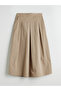 Pleated Skirt with Elastic Waist - 6
