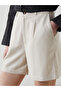 Standard Fit Linen Blend Women's Shorts - 3