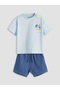 Printed Baby Boy Rompers and Shorts 2-Piece