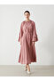 Lace-Up Collar Women's Dress - 2