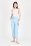 Baby Blue Muslin 100% Cotton Elastic Waist Trousers 8055A