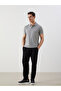 Polo Neck Short Sleeve Men's T-Shirt - 2