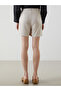 Standard Fit Linen Blend Women's Shorts - 4