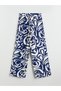Floral Women's Trousers with Elastic Waist - 6