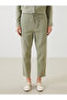 Textured Women's Trousers with Elastic Waist (S5) - 2