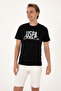 Men's Regular Fit Black Crew Neck T-Shirt 50306923-Vr046