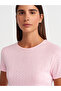 31795 Short Sleeve Contrast T-Shirt with Bow Detail - 3