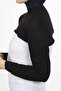 Hijab Neck Collar Oversleeve Turtleneck Bolero Crop - 2