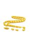 Ahmet Emin Made İmamesi Ringed Silvery Yellow Crimping Amber Prayer Beads