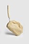 La'Graccio Paris Women's Secra Plush Strap Bag Straw