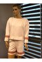Sweatshirt Short Set French Terry Hoodie - 3
