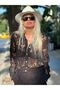 Women's White Lace Embroidered Long Sleeve See-Through Shirt - 2