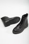 Lace-Up Women's Boots Black Skin Yellow - 3