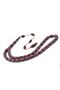 Ahmet Emin Made İmamesi Ringed Silvery Burgundy Crimping Amber Prayer Beads - 3