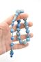 Erhan Turan Made Moire Light Blue Crimping Amber Efe Mascot Prayer Beads - 5
