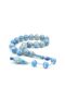 Erhan Turan Made Moire Light Blue Crimping Amber Efe Mascot Prayer Beads