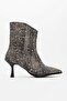 Women's Heeled Boots Black Jeans - 2