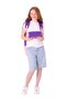 Kauko Holiday Girl's Badge School Bag and Pen Holder Set - Purple Pink - Six Compartments - 3