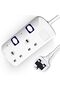 YU WELL Power Extension Cord, 3 Meter Power Strip with Surge Protection, Heavy Duty Universal Extens - 2