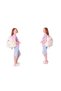 Kids Girl's Glittery Heart and Flower Detailed Primary School 1.2.3.4. Classroom Triple School Bag Set - 5