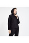 24N-2138 Zippered Hooded Top Sweatshirt Women - 2