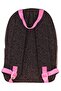 Double Colors Three Compartment Girls School and Daily Backpack - Black Fuchsia - K1838 - 4