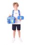 Special for Kids Girls (Blue Green - 3D Dinosaur Detailed) Triple School Bag Set - 4
