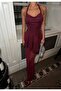 Premium Design Tulle Ruffle Detailed Long Dress - 4