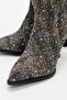 Women's Heeled Boots Black Jeans - 3