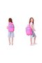 Kauko Holiday Girl's Badge School Bag and Pen Holder Set - Pink - Six Compartments - 4