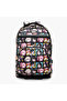 Anime Print 3-Compartment Backpack with Adjustable Straps and Zip Closure - 32x20x45 cms