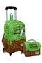 Illuminated Rickshaw School Bag + Lunchbox - Men - Green Brown Craft
