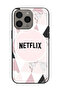 غطاء حماية لهاتف Apple iPhone 15 Pro Max مع خلفية Netflix