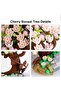 Decorative Collectible Sakura Tree Flower Building Set 426 Piece Puzzle Block Flower Building Set - 2