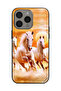 غطاء حماية لهاتف Apple iPhone 15 Pro Max - خيول تركض