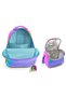 Coral Highthree-Eyed Multi-Color Color-Transition Gradient School Backpack and Lunch Bag for Girls - 2