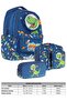 3D Dinosaur Shaped Boys Triple School Bag Set/Kit - Navy Blue (L5252+L7252+L8252) - 2