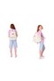 Glitter Heart and Flower Detailed Girls School Bag and Three-Eye Pencil Bag Set (L5213+L8213) - 4