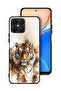 غطاء حماية Honor X8 4G بتصميم فن تجريدي من جلد الفهد