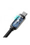 USB to Type-C data cable, 66W, 2m, Baseus Display (CASX020101) - Black - 2