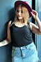 All Crystal Stone Relaxed Fit Plus Size Sleeveless T-Shirt Women's Thick Strap Comfortable Stylish Tank Top - 3
