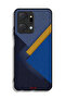 غطاء حماية لهاتف Honor X7a بنقشة مثلثات جلدية - 2