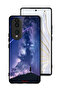 غطاء حماية لهاتف Honor 70 بنقشة نجوم متحركة