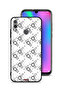 غطاء حماية لهاتف Honor 10 Lite بتصميم مربع تجريدي رقمي